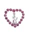 Fuchsia Heart and Bunny Belly Ring