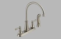 Delta Lewiston 21902-SS Two Handle Kitchen Faucet