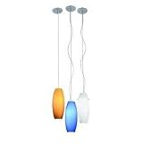 W.A.C. Lighting PLD-G451-AM Line Voltage Bongo Pendant Glass Shade in Amber