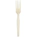 Dixie FM117 Medium Weight Polystyrene Fork, 6.31" Length, Champagne (Case of 1,000)