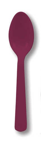 Burgundy Cutlery (Prem) Bulk (12pks Case)