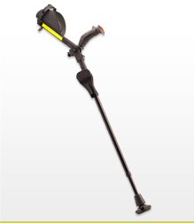 Ergobaum Ergonomic Shock Absorber Forearm Crutches (Black Pair) On Sale