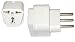 International Travel Grounded Adapter Plug - USA & European to Italy