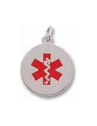 Rembrandt Charms Medical Symbol Red Paint Charm