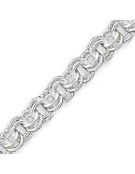 Sterling Silver 8.75 Inch Fancy Link Bracelet - 8.75 Inch