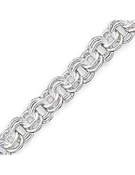 Sterling Silver 7.75 Inch Fancy Link Bracelet - 7.75 Inch