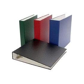 Archival Methods Collector Grade Three Ring Binder, 2.5 Thick, Holds 10 x 11 Pages, Navy Blue.