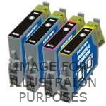 1 Set of 4 Black Ink Cartridges for Epson Stylus Photo RX420 RX425 R240 RX520 R245 Compatible with T0551 from PCArena