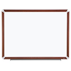 3M Dry Erase Board, 48 x 36-Inches, Full Mahogany-Finish Frame On Sale