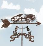 #07 Race Car Weathervane