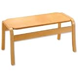 Brand New. Trexus Reception Coffee Table Rectangular Wooden W900xD450xH430mm Beech