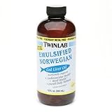 Twinlab Norwegian Cod Liver Oil Supplies EPA & DHA Mint Flavor 12 oz