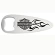 Harley-Davidson Bar & Shield with Flames Hand Held Bottle Opener. 99311-07V