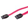 Cable interne PC avec fiche SATA ET SATA 50cm pour connecter un disque dur SATA � la carte m�re