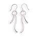 2 Polished Soft s Curved Sterling Silver Earrings title=