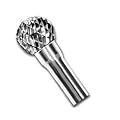 3/8 In Carbide Bur (Titanium Coated) - Ball Shape w/ Radius End