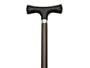 Acrylic, T Shape, Wood Shaft, Walnut Finish Cane