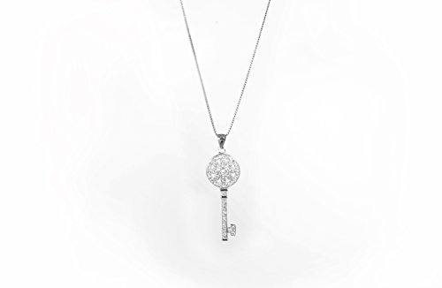 sterling Silver Necklaces for Women Desen Key pendant