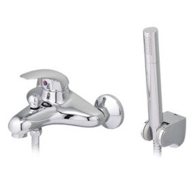 Chrome Single Handle Wall Shower Faucet