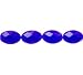 Translucent Light Cobalt Blue 8x12mm Faceted Aa-grade Flat Oval Glass Beads