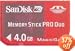 SanDisk SDMSG-4096-A11 4GB Memory Stick PRO Duo for PSP Gaming