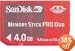 SanDisk SDMSG-4096-A11 4GB Memory Stick PRO Duo for PSP Gaming