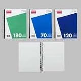 21zy2qhSyDL. SL160  Notebooks, Wirebound, 1 Subject, 10 1/2x8, College Ruled, 70SH  Category: Ruled and Subject Notebooks