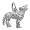 Wolf Charm - Sterling Silver