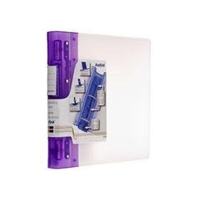 Itoya Keba Sweden Binder, Polypropylene Cover, 8.5 x 11 Three Ring Binder 2.25 Ring, Color: Purple