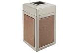 38 Gallon Square Waste Receptacles Beige With Sedona Panels