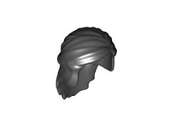 Black Princess Hair - LEGO Minifigure Piece
