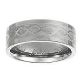 Personalized Gifts for Him - Mens Titanium Braided Band