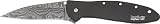 Kershaw Assisted Opening Chive Damascus Steel Blade Black DLC Coated Handles