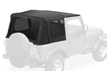 Buy Bestop 51123-15 Bestop 51123-15 Replace-a-top Black Denim Replacement Soft Top with Tinted Side and Rear Windows and Untinted Half Door Skins