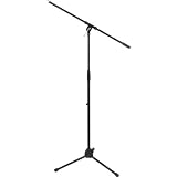 Musician's Gear MS-220 Tripod Mic Stand with Fixed Boom Black