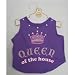 Fashion Pet Queen Of The House Dog Tee - Medium - Purple