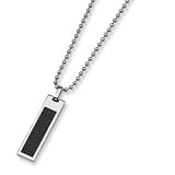 Stainless Steel Carbon Fiber Necklace SRN156-22