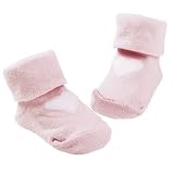 Elegant Baby Pink Heart Newborn Booties 0-6 Months