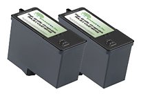 Compatible 2-Pack Dell Series 7 High-Capacity Black 966/968 Ink Cartridge (CH883)