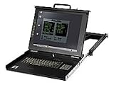 Level One KVM-0117 Monitor/Keyboard Drawer 1U w. 43,2 cm (17 Zoll) TFT+Keyboard(D) DE