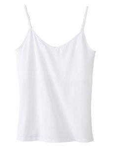 Bella Ladies Cotton Spandex Shelf Bra Camisole - White 960 MEDIUM