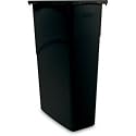 Rubbermaid Black 23 Gallon Slim Jimr Waste Container (RCP3540BLA) Category: Indoor Trash Cans