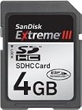 Produkt-Bild: Sandisk Secure Digital High Capacity (SDHC) Speicherkarte 4096MB Extreme III (Lose Verpackt)
