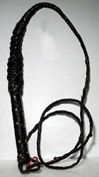 Whip 8 ft Black Leather (RWHI)