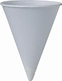 SOLO&reg; Cup Company Cone Water Cups, Cold, Paper, Four Ounces, White, 200 Per Pack