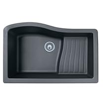 Big Sale Best Cheap Deals Swanstone QUAD-3322.077 33-Inch by 22-Inch Undermount Ascend Bowl Kitchen Sink, Nero