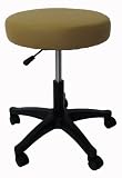 Tan Adjustable Rolling Stool for Massage Tables, Examination Tables, Office and Home Use