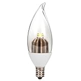 LED - 1.7 Watt - Decorative Torpedo - Clear Bent Tip - 120 Volt - Halogen White - Dynasty 30021-35