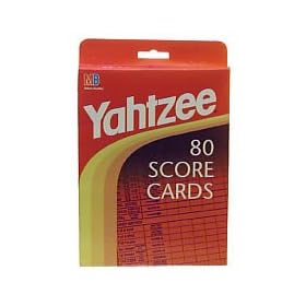 Yahtzee 80 Score Cards