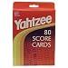 Yahtzee 80 Score Cards